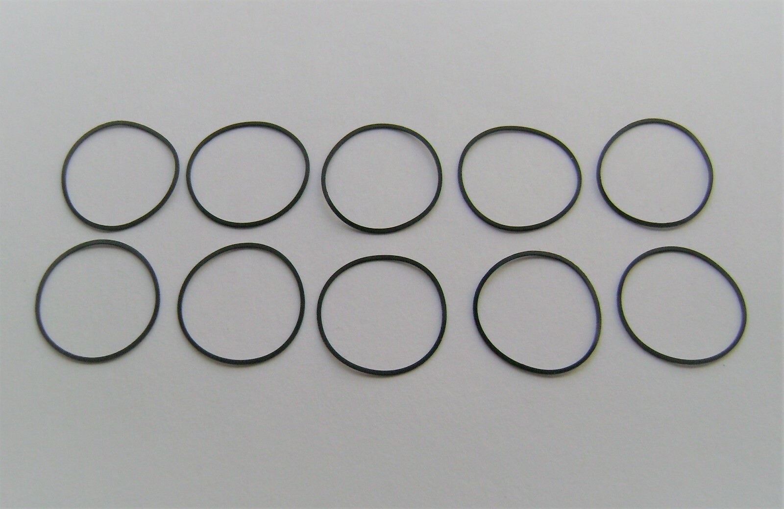 Watch gasket waterproof flat black rubber x 10 pieces-15.0 to 32.5mm choose size