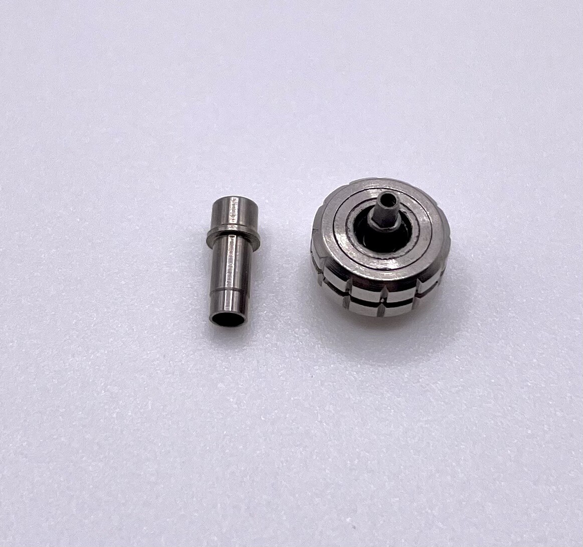 New Generic 7.5mm S/s Screwdown Crown/Tube Part To Fit Tag Heuer Watch