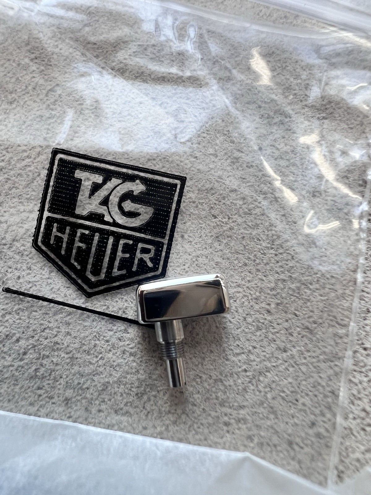 BRAND NEW FACTORY TAG HEUER S/S CARRERA 02-2POSITION GLOSS CHRONO HP0101 PUSHER