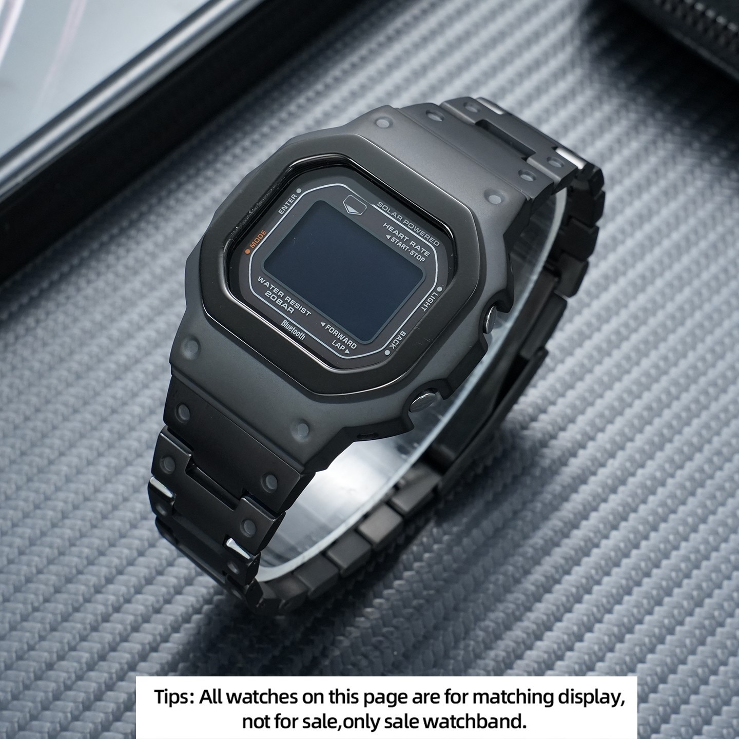 For Casio DW-H5600 Modified Titanium Watch Strap Metal Case DWH5600 Bracelet Man