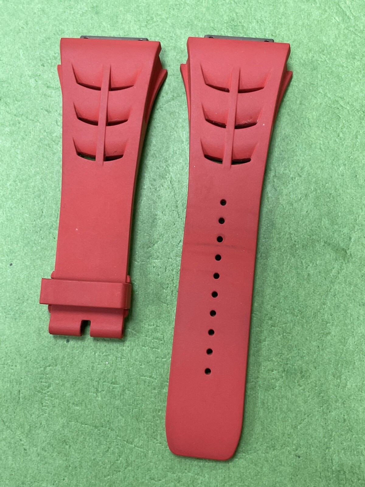Authentic Vagenari Rubber Strap for Richard Mille RM011M Red Black Hkl150