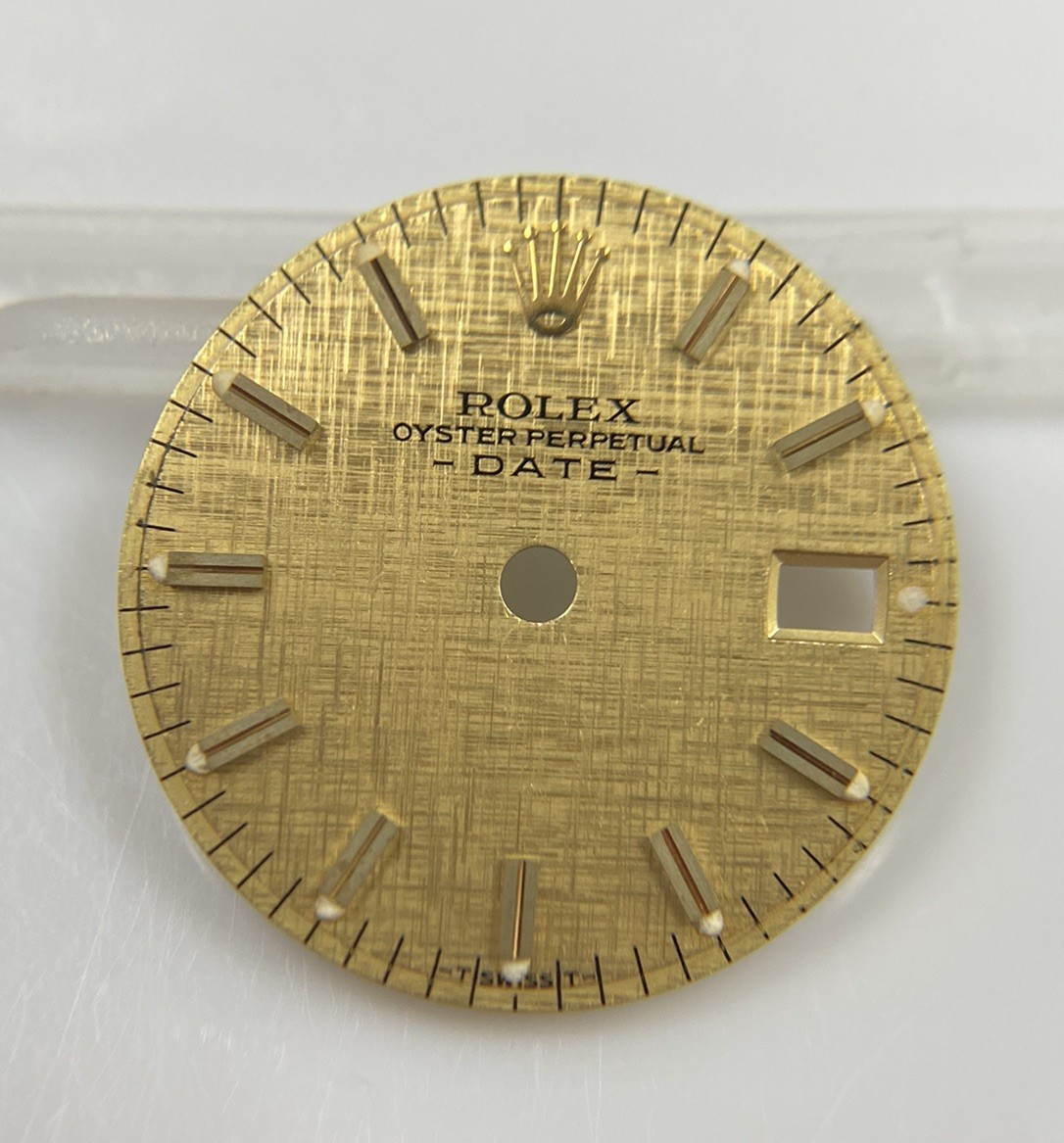 Genuine Rolex 26mm Date 6516 6517 6519 6917 Cal. 2030/2035/1161 Gold Linen Dial
