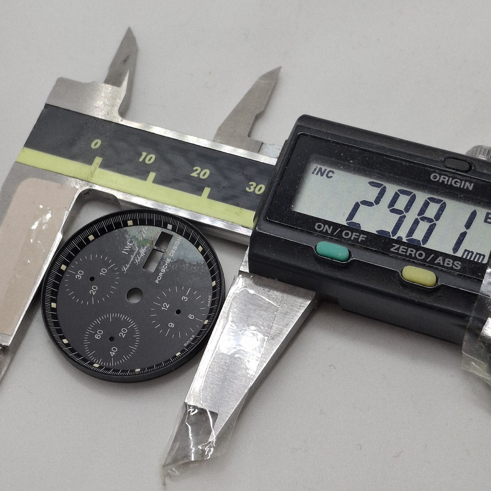 IWC Watch Chronograph Porsch Design vintage dial 29mm PARTS Part Swiss #x6