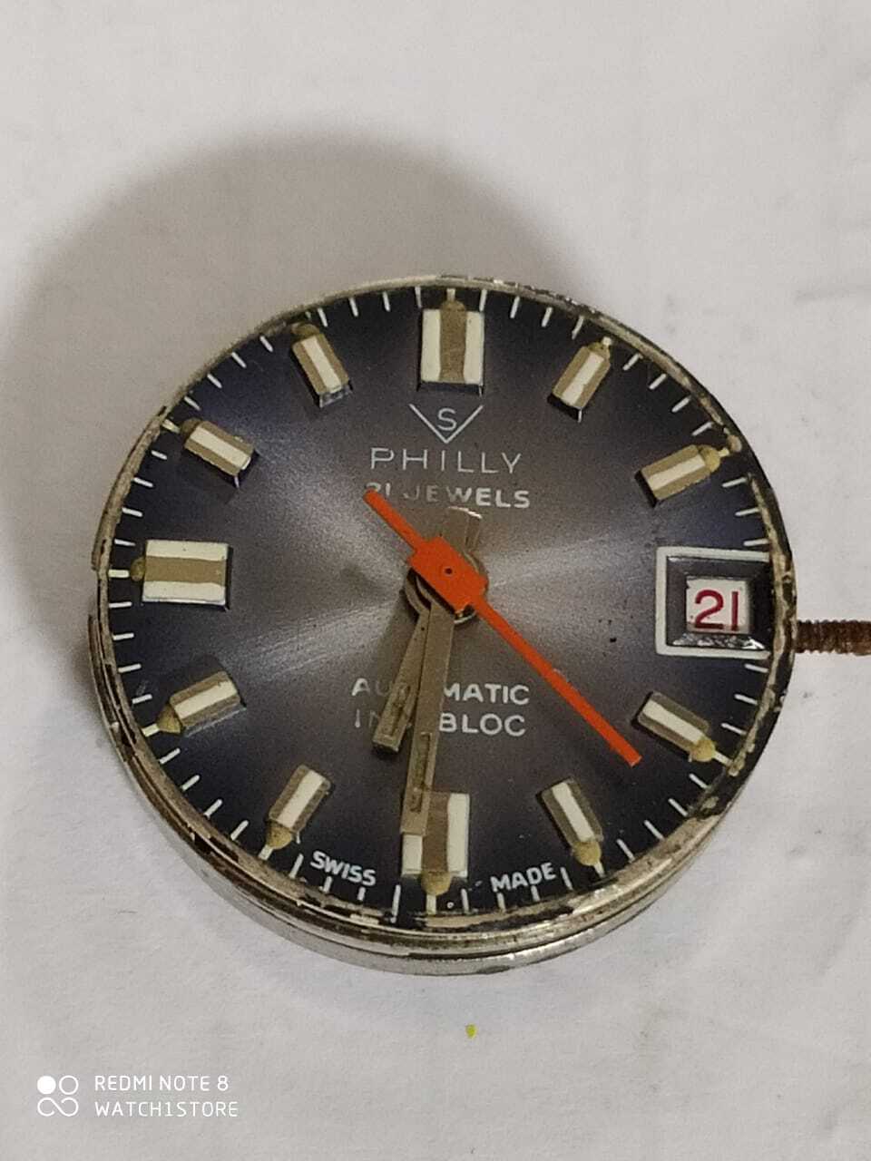 ETA 2671 Movment and Dial FOR PARTS ONLY Good balance