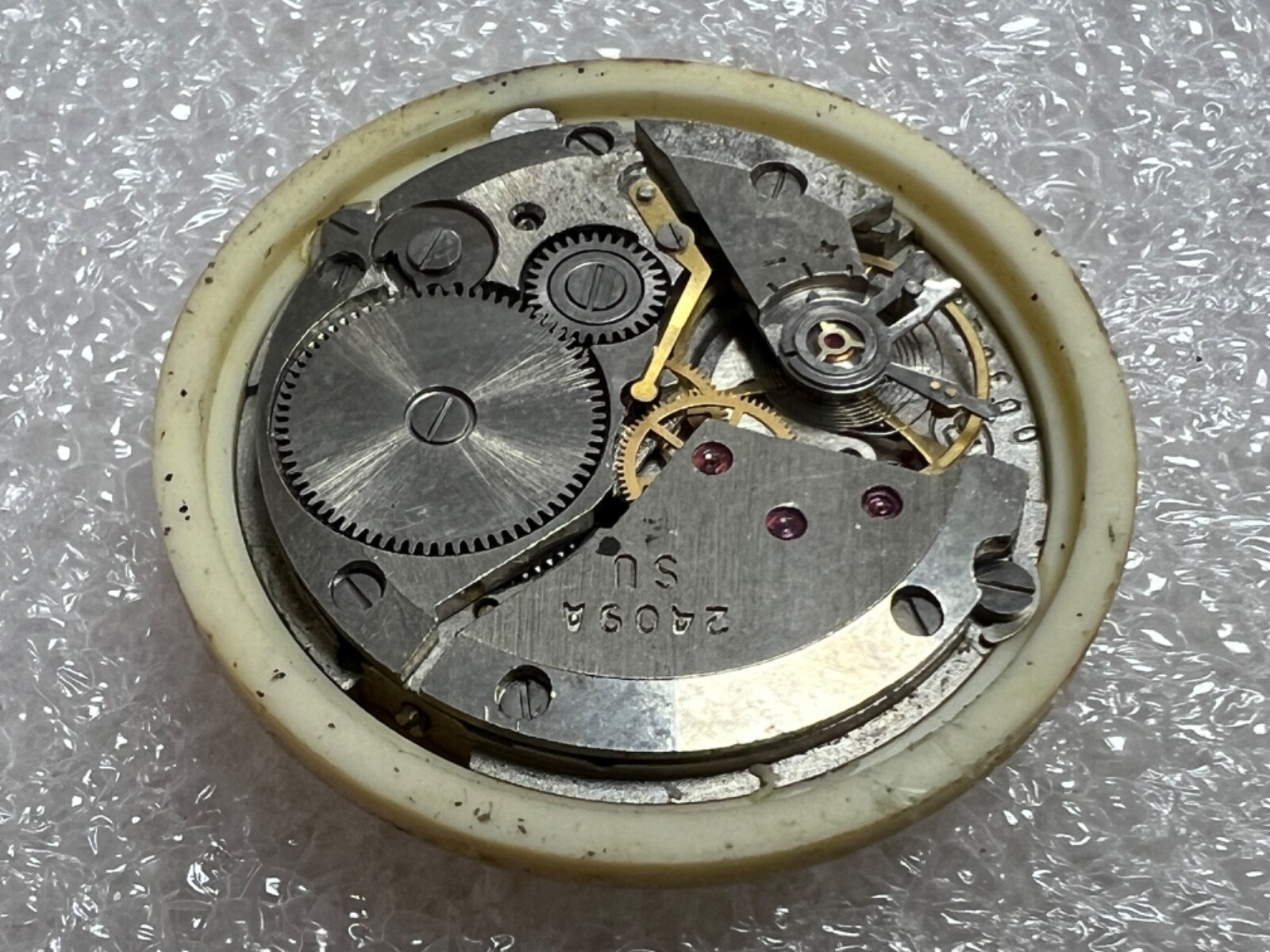 Watch movement USSR Vostok Cal.2409A plus Dial.For parts.