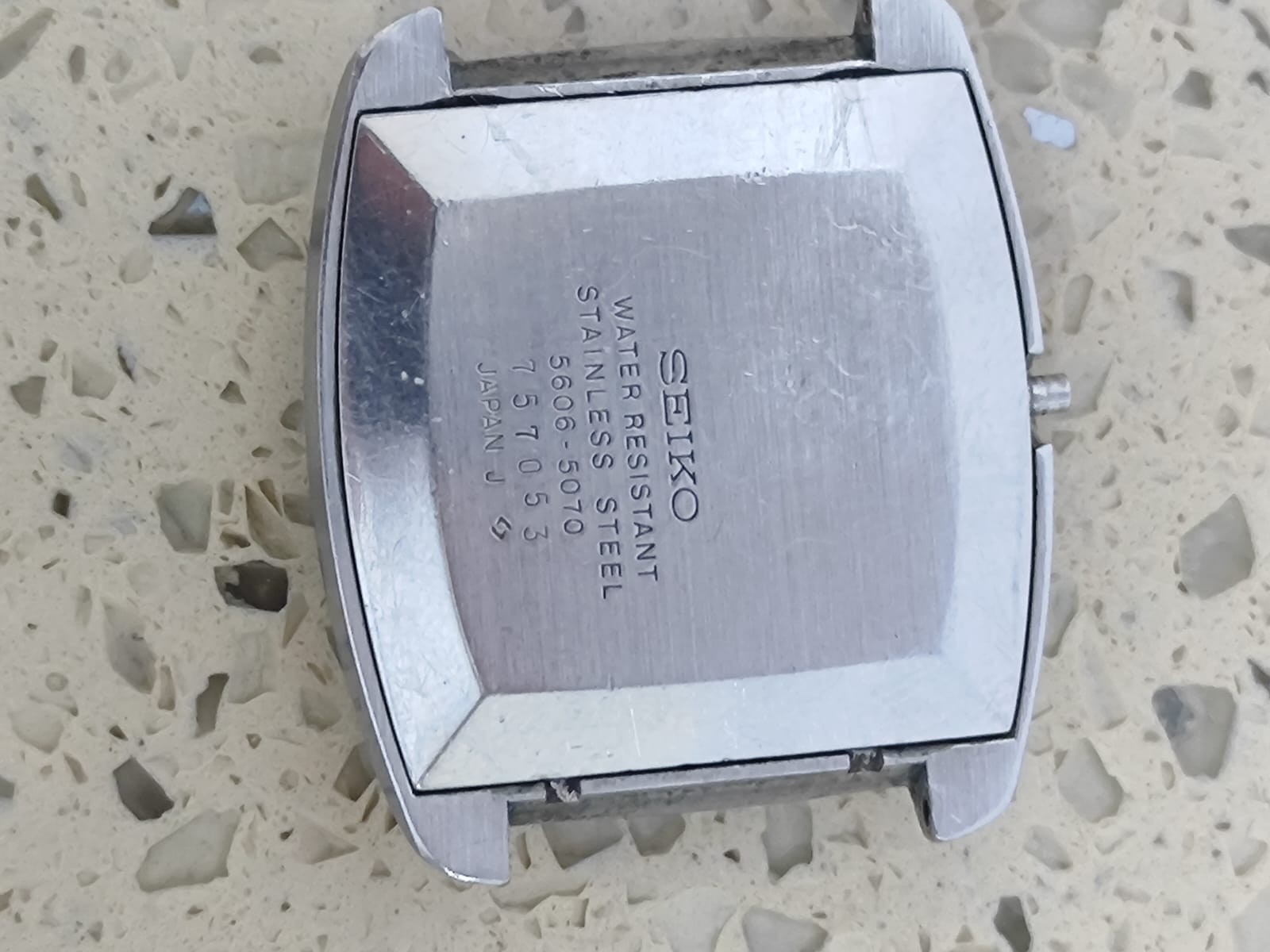 1977 SEIKO 5606-5070 Part CASE & Back case Used