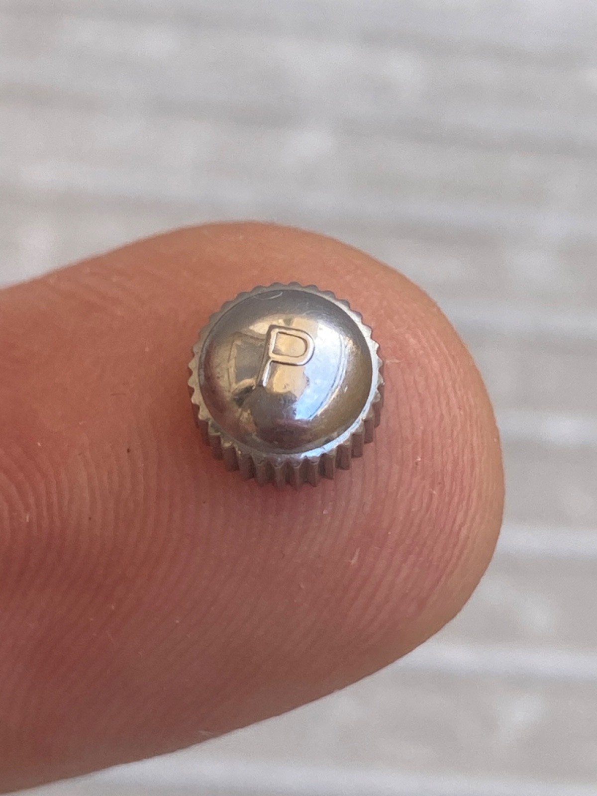 Philip Watch Caribbean 1000 Screw Down Crown Approx 7mm First Logo VERY RARE