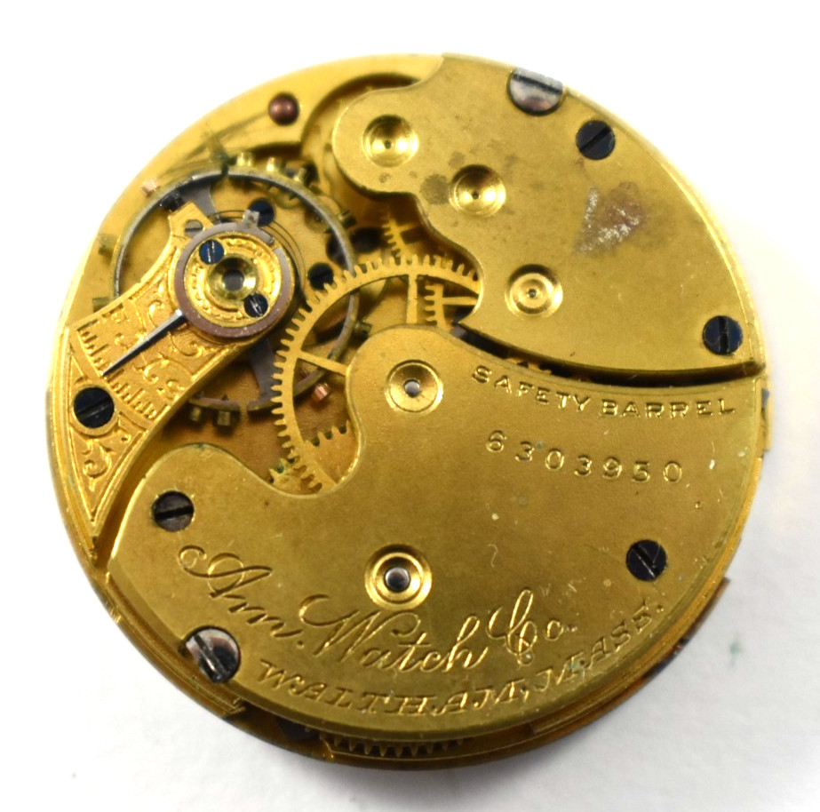 Vintage Waltham Am. Watch Co 0s 7J OF Pocket Watch Movement lot.wb