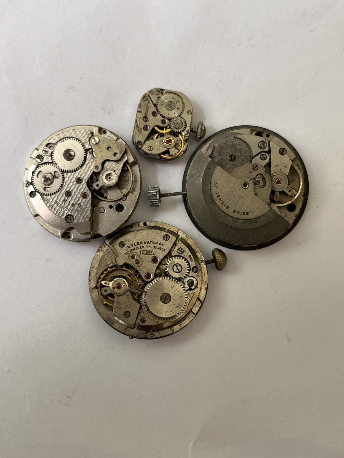 56x Swiss Watch Movements Lot AS FHF Ladies Gents Mixed Parts Repair Untested