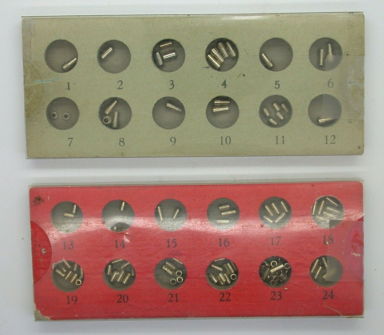 WATCHMAKERS 2 ASST OF CASE TUBES – VINTAGE TOOLS – 16MF1
