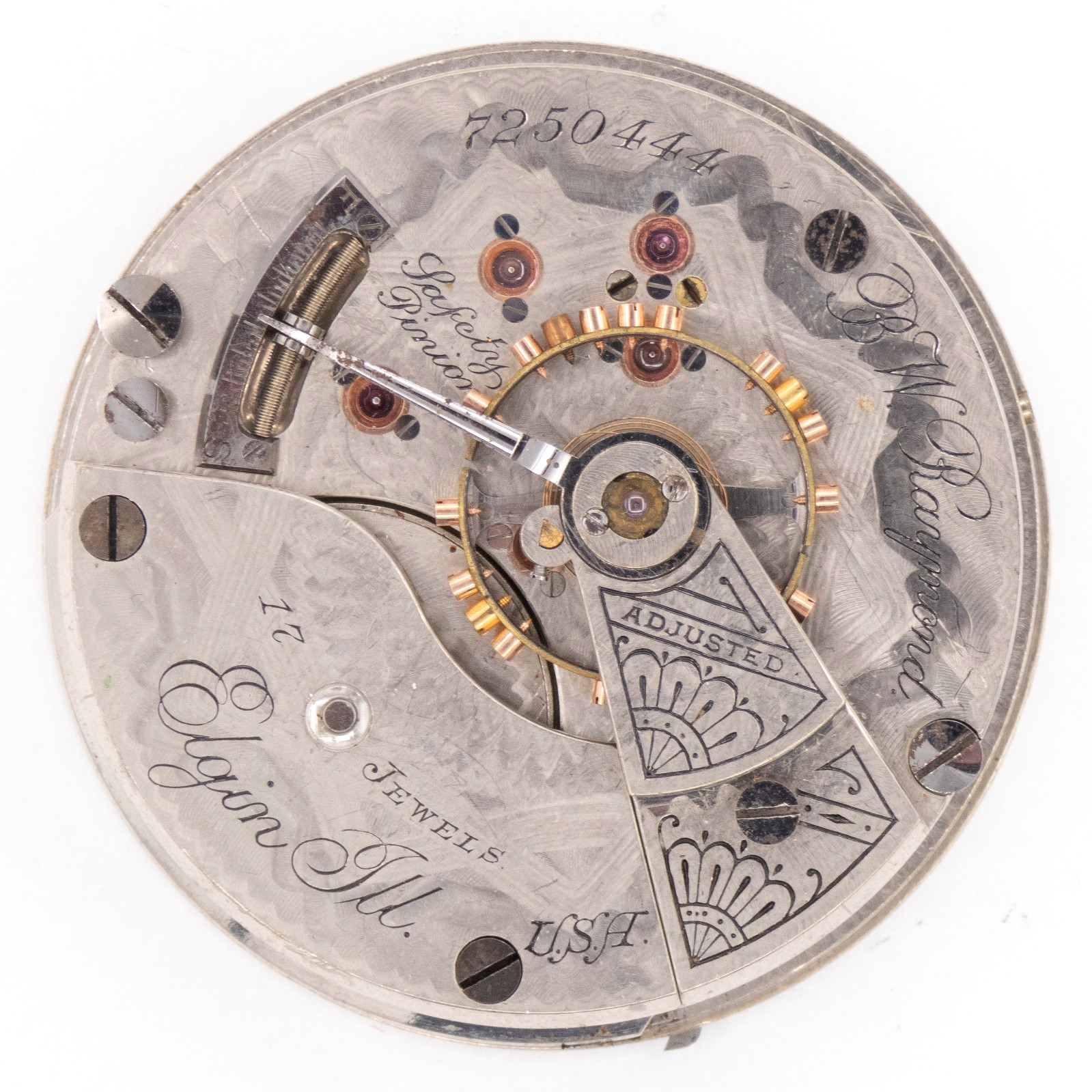Elgin Railroad Grade 184 Model 5 18-Size 17-Jewel Antique Pocket Watch, Runs