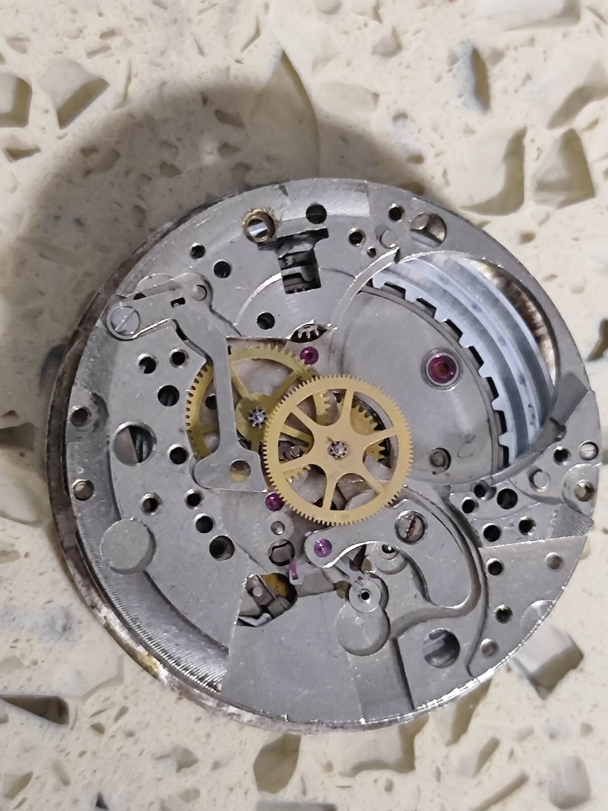 ZODIAC 86 incomplete movment With Dial Good Balance fit for zodiac 76 Used