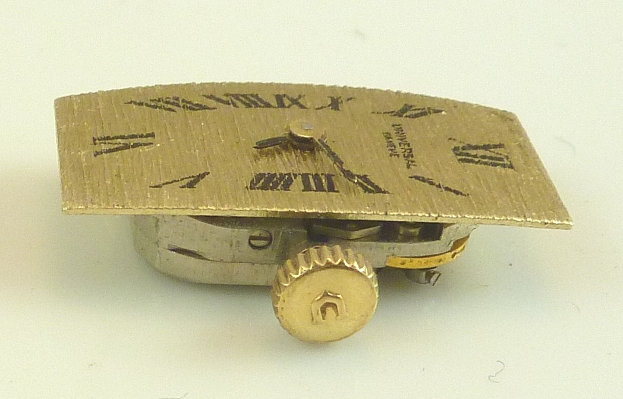 Universal Geneve LDS 17 J Wrist Watch Movement – Good Balance – Parts / Repair