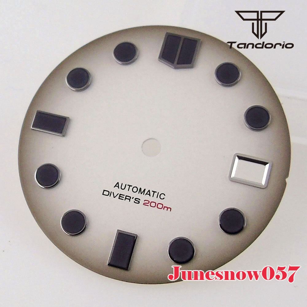 Accessories Parts 29mm Sterile White/Black Men Watch Dial Fit NH35A NH36A SKX007