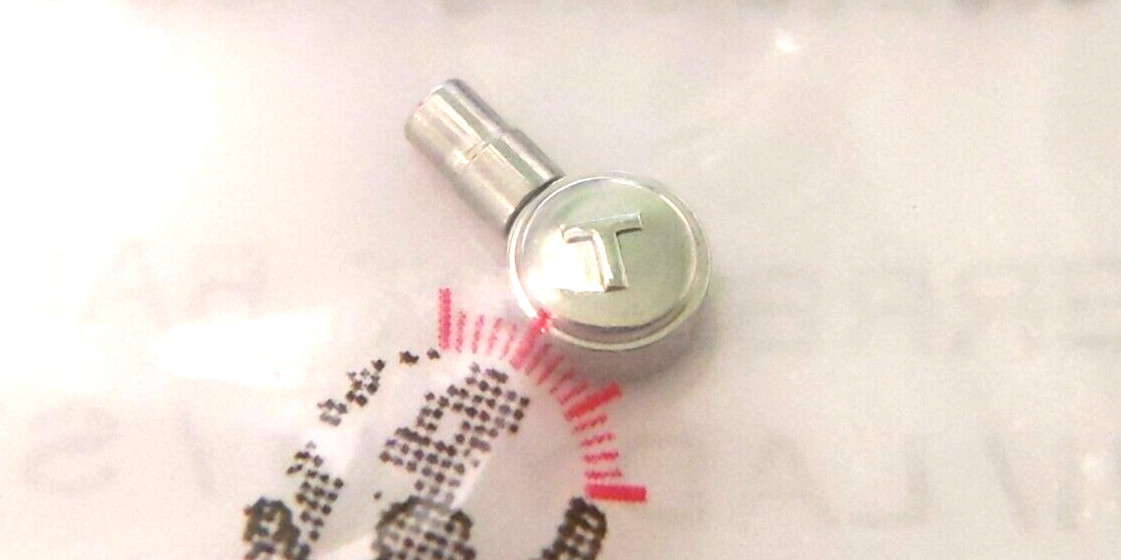 Genuine Tissot CROWN and tube LADY S/S T350020068 WHITE water T02 NEW/SEALED DEI