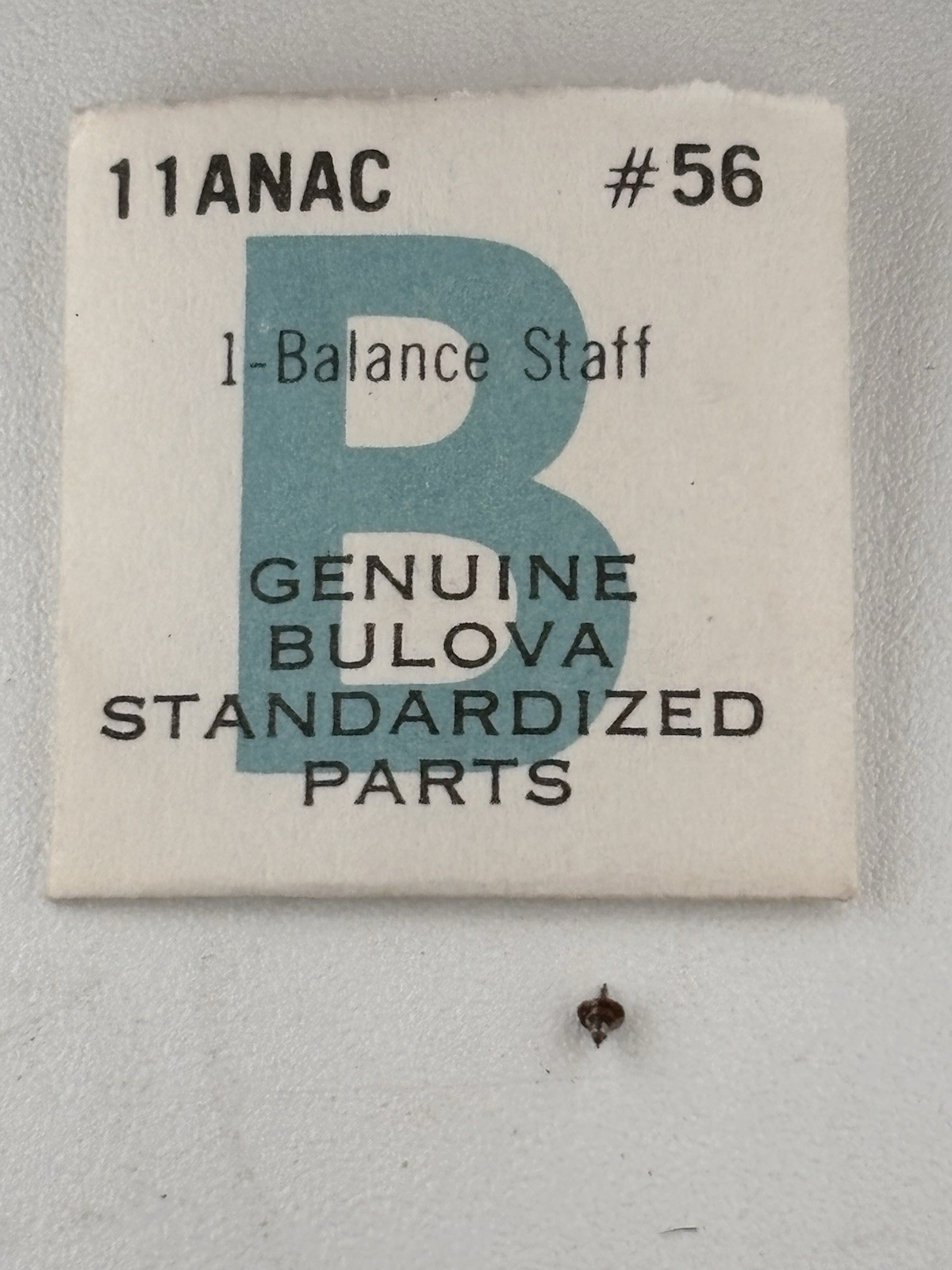 Bulova 11ANAC BALANCE STAFF #56 NOS BestFit 100/2815 Fits Multiple, Read List!