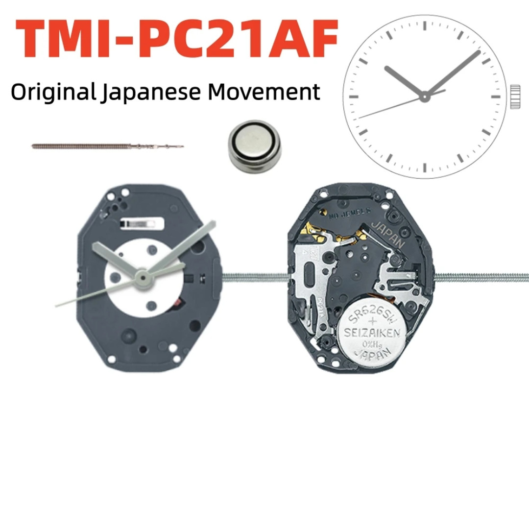 PC21AF Japan Quartz Watch Movement 3-Hands Electronic Replacement For Miyota TMI