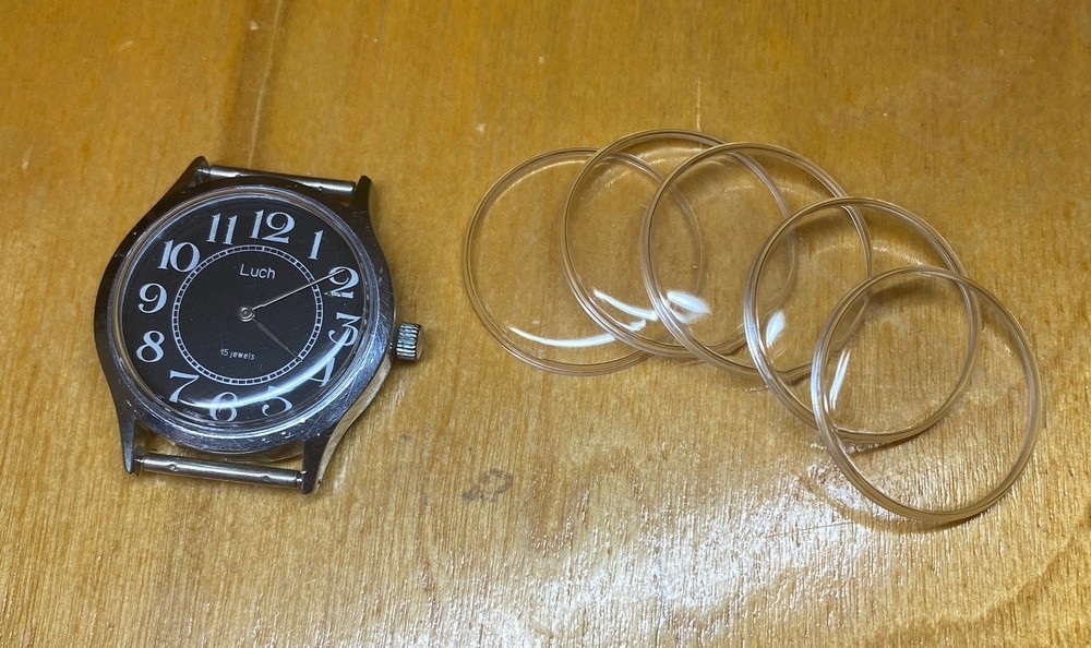 5pcs Diameter 28 mm USSR Watch Replacement round plastic glass 5pcs for Luch