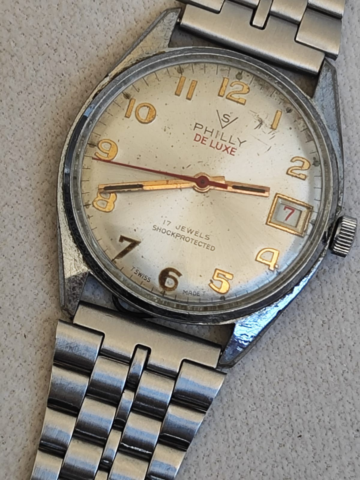 1960 Vintage PHILLY watch Cal. FHF /ST 96.4 Working 34mm Used