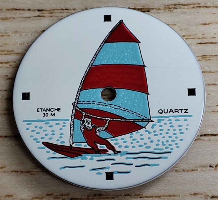 Waterproof 30M Windsurf Quartz Watch Dial White color 19.5 mm 28 dials