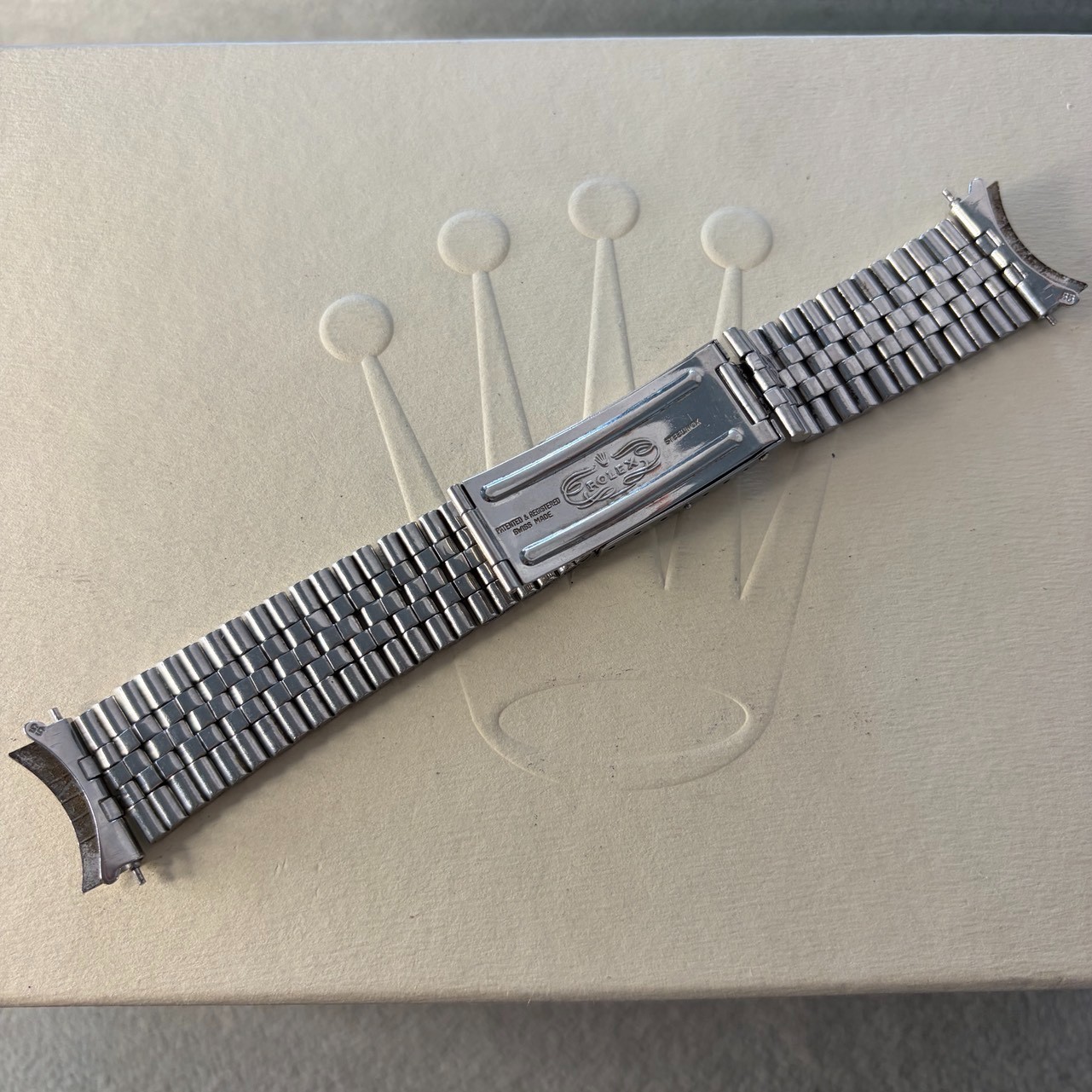 ROLEX Link Old Jubilee bracelet 55 SS 20Link 100%Authentic C8303