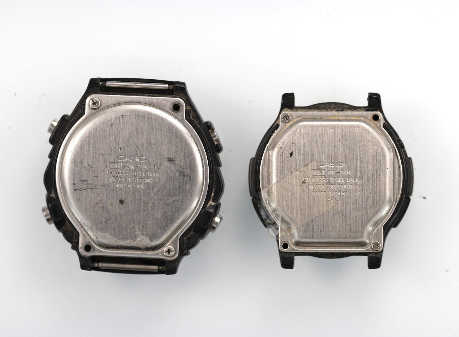 Casio Watch Men DW-290 T DB 34H Telememo 30 Battery 50-200m Quartz NON WORKING