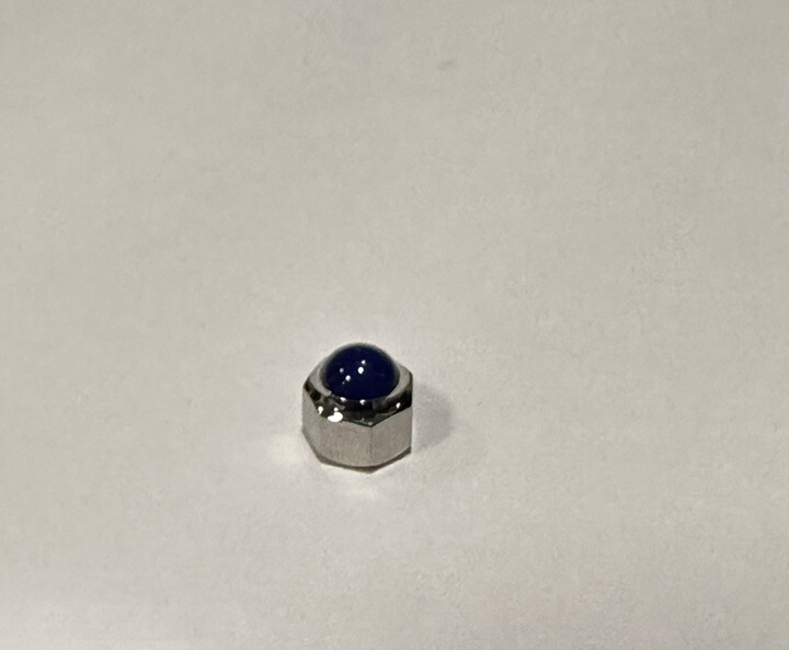 New Generic 4.2mm S/S Water Proof Blue Stone Ladies Crown To Fit Cartier Santos