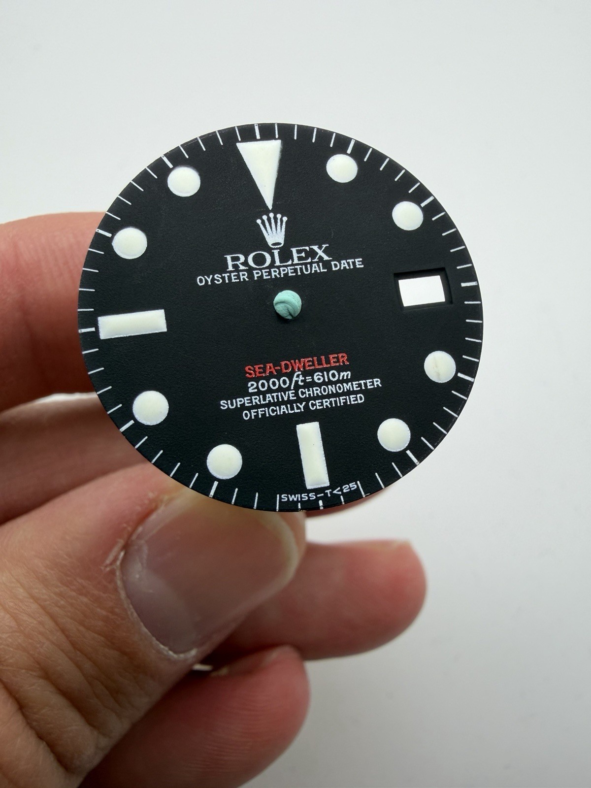 FACTORY Rolex RED 1665 SeaDweller Luminova Matte Dial Marked Tritium Dial RARE