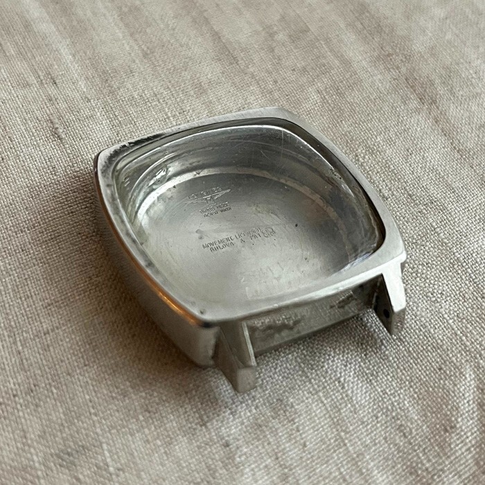 Longines Admiral Ultronic square TV case with crystal 2334 1 6312 tuning fork