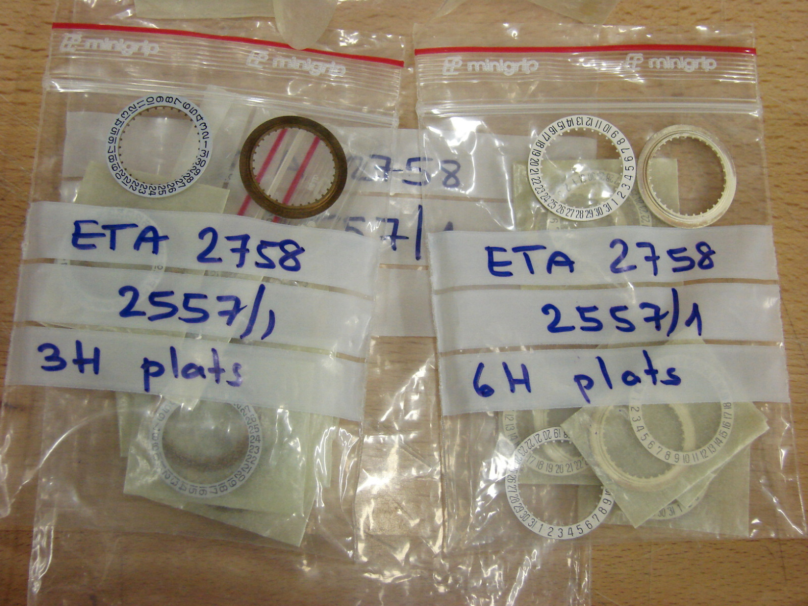 ETA 2758, 2766, 2789, 2790, 2794, 2798, longines, Mido+ date disc #2557 3 and 6