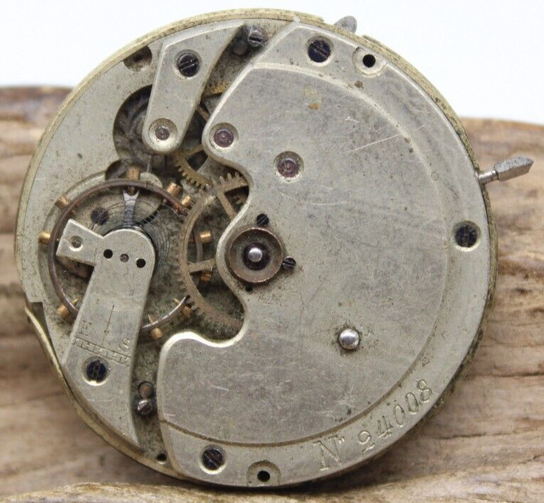 SWISS ANTIQUE POCKET WATCH MOVEMENT 24008 24.1mm (QB2)