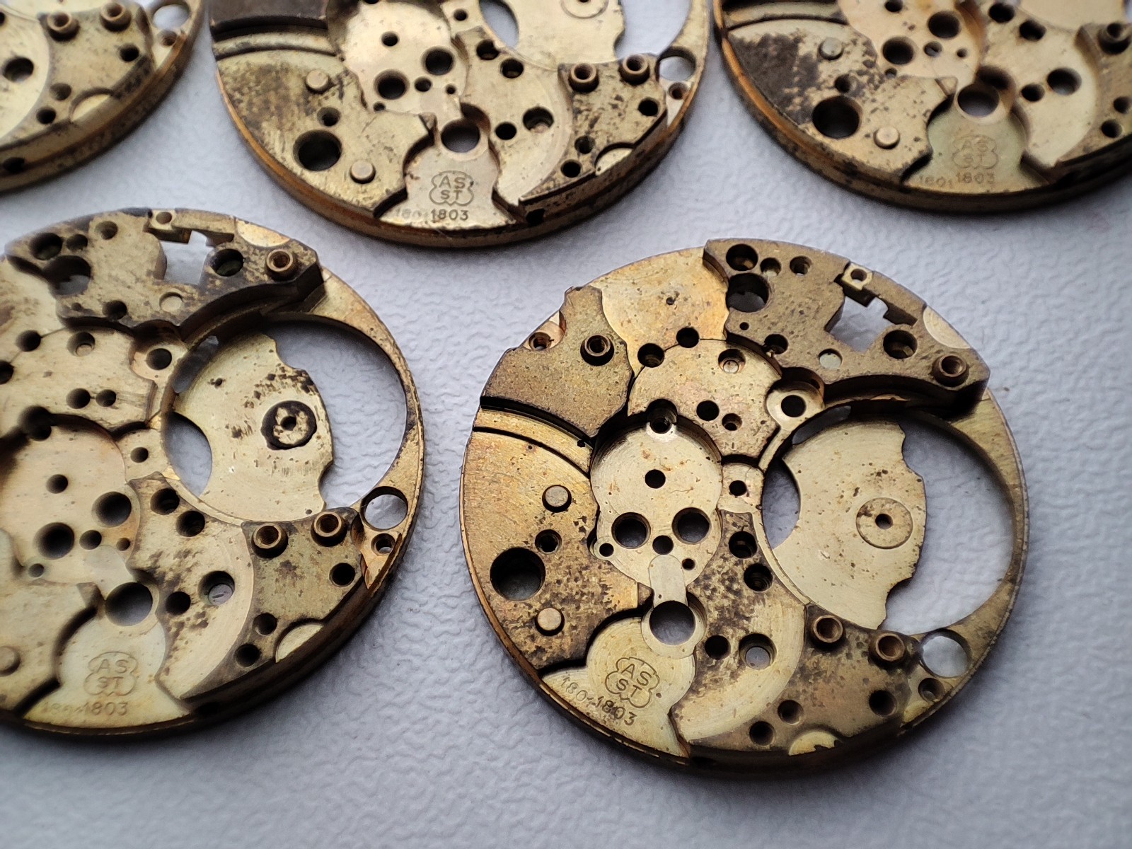 AS ST 1803 Watch Main Plate Platinum 23.6mm x1 for buy
