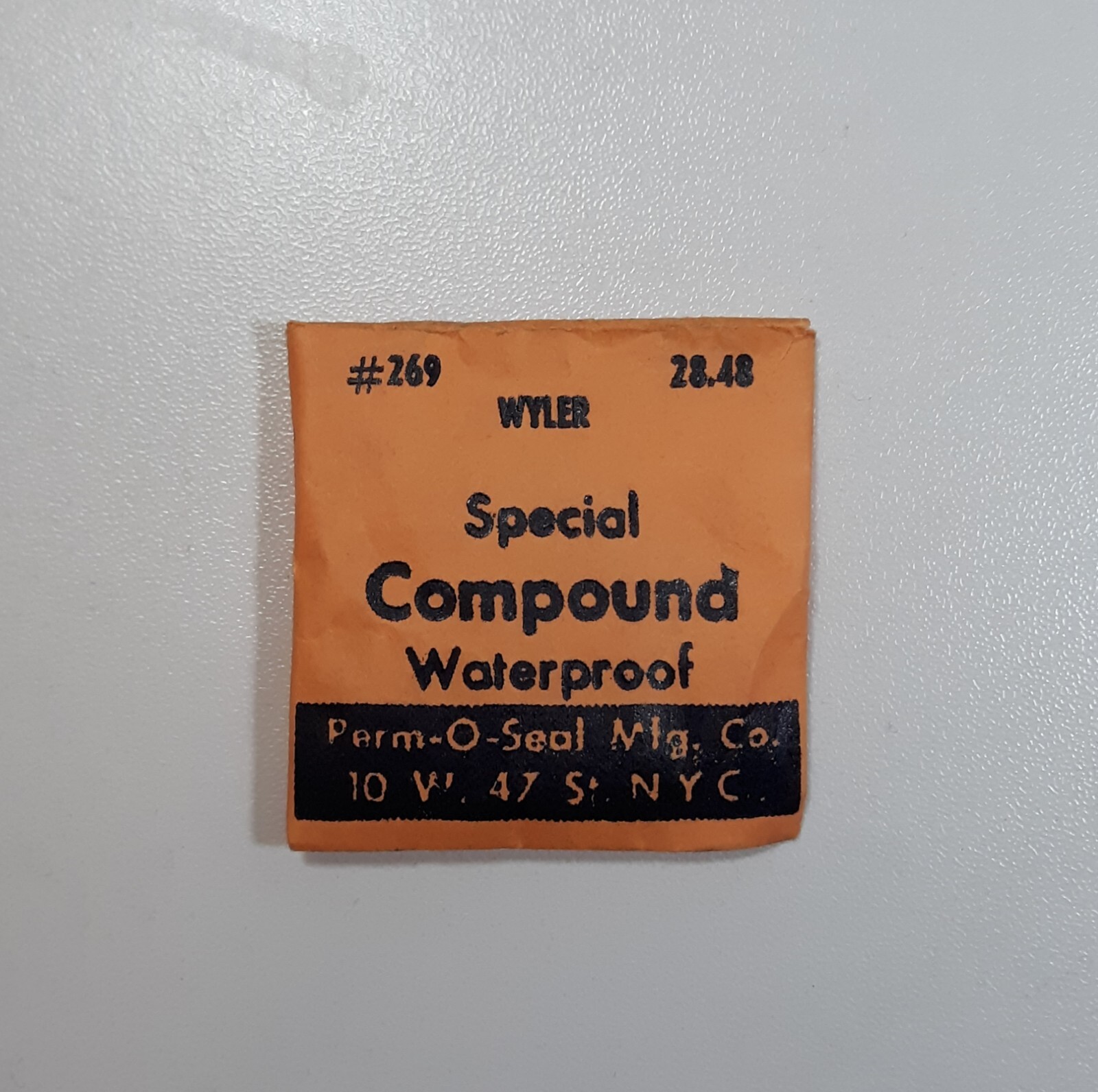 Vintage Watch Crystal Acrylic NOS Special Compound Waterproof Wyler Repair Part