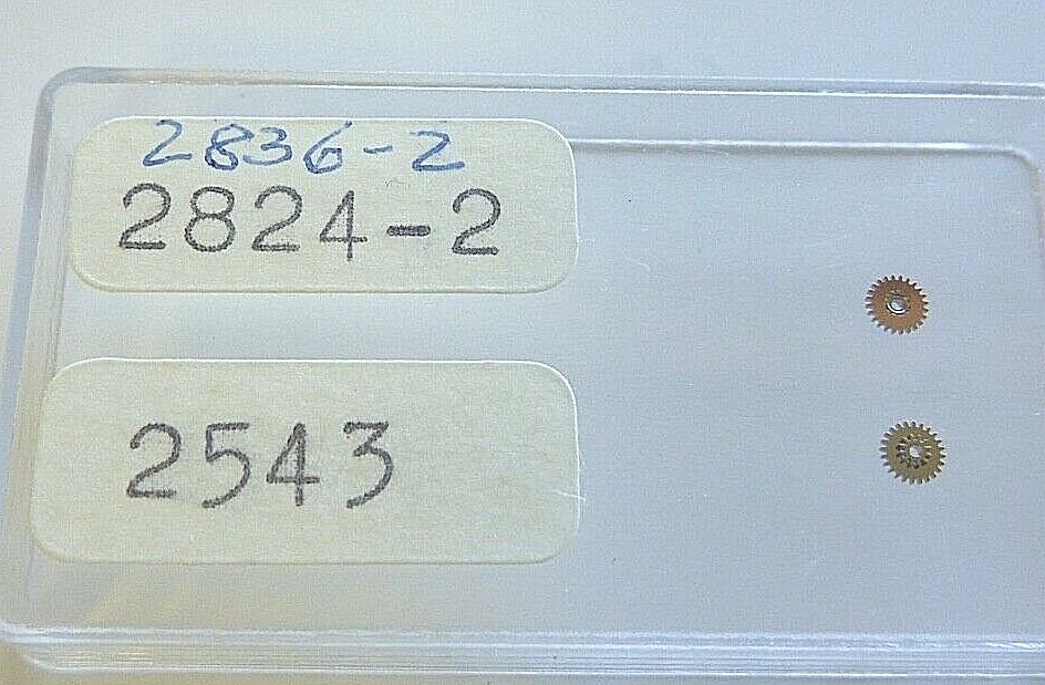 ETA 2836-2 day parts; 2555, 2632, 2633, 2644, 462, 2567, 2569, 2784, 2543, 2780