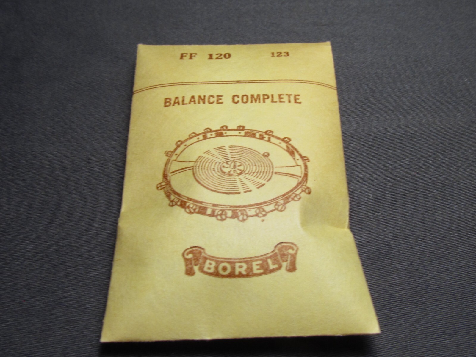 Balance Complete FF 120 123 Borel Watchmakers NOS