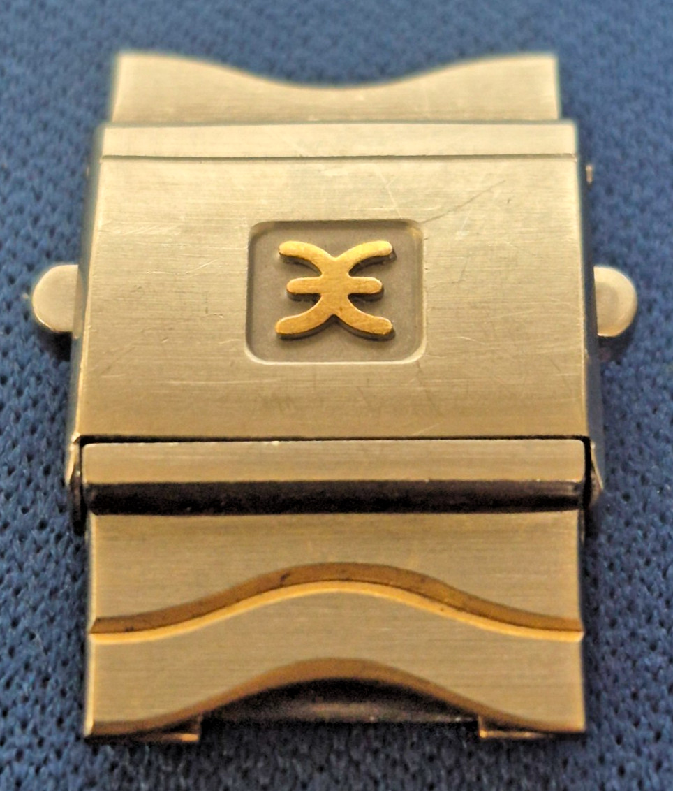 Ebel Sport Classic Wave Men Gold and Steel Watch Clasp Buckle For 15mm Band