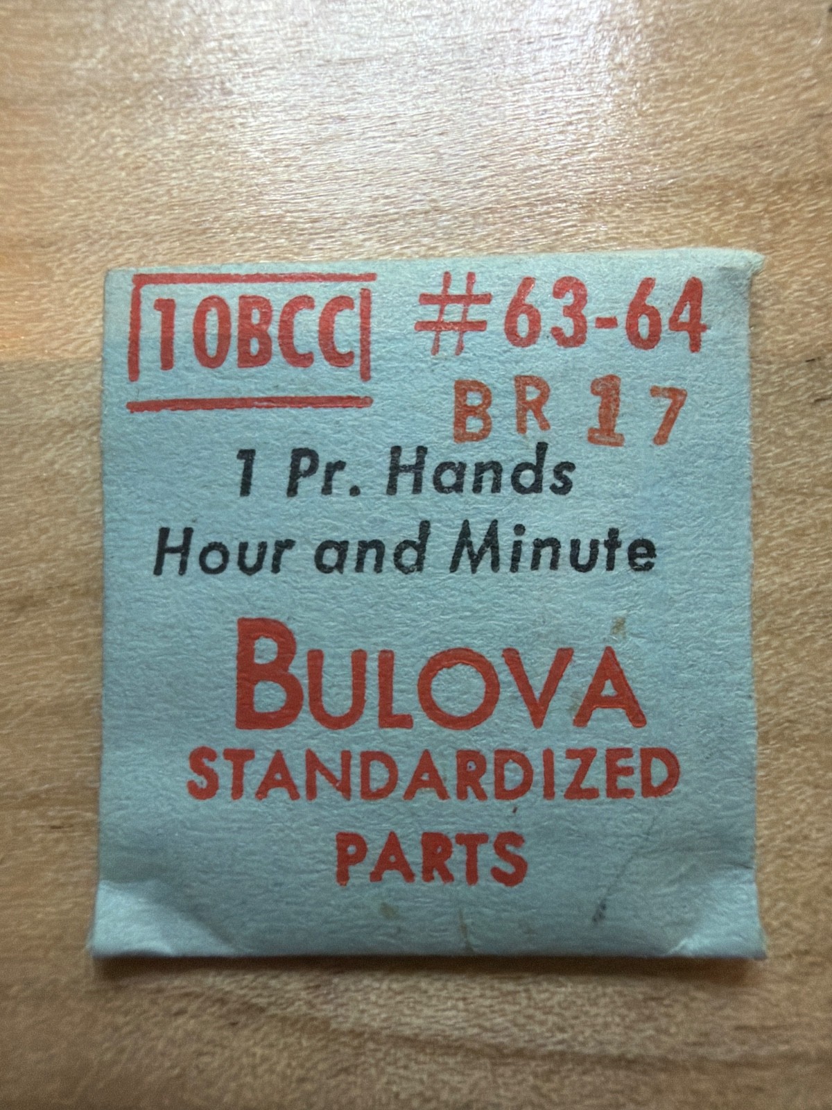 Bulova – NOS – 63-64 Pair of Watch Hands – Various Calibers & Finishes