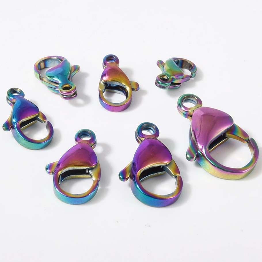 Stainless steel lobster buckle DIY jewelry bracelet necklace connecting 20PCS