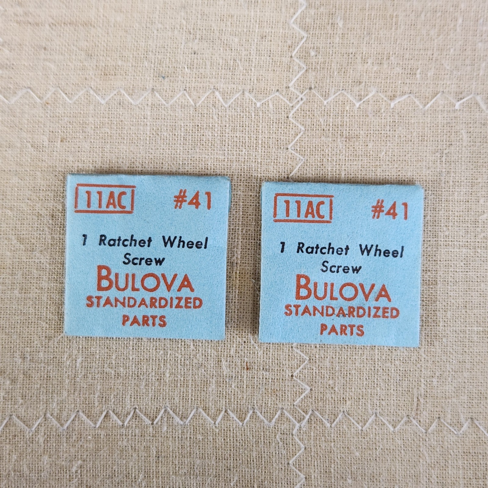 Vintage NOS Bulova Standardized Parts 11AC #41 (1) Ratchet Wheel Screw -ONE ONLY