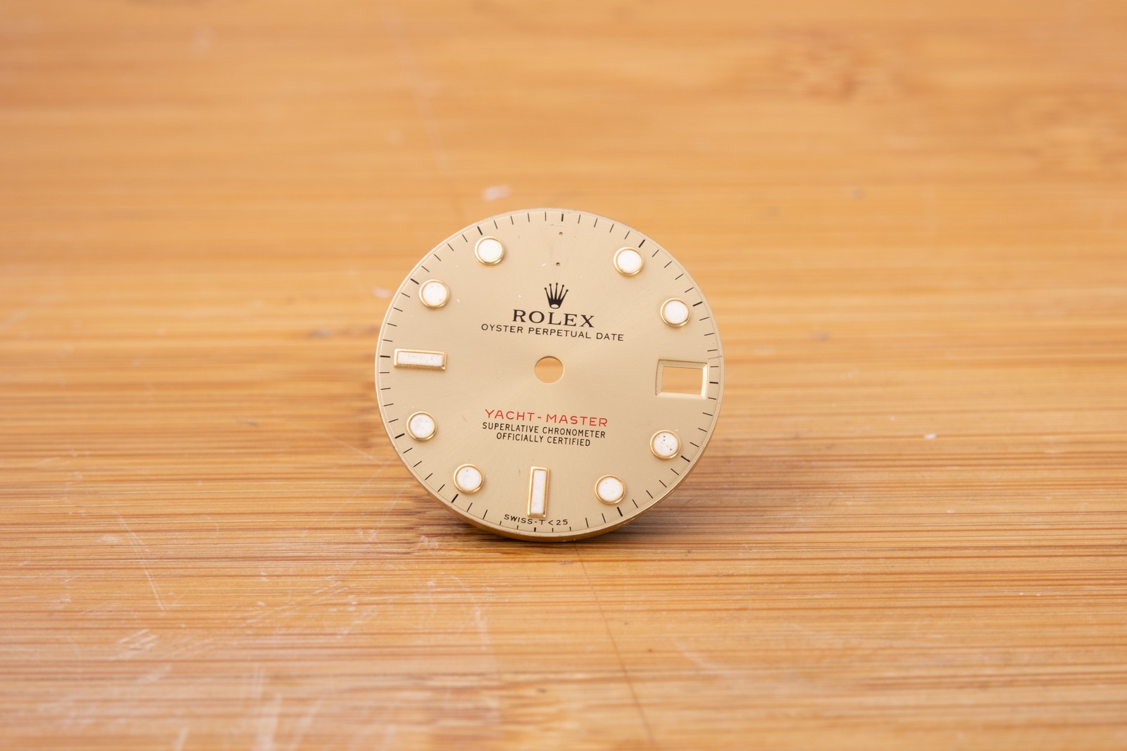 Rolex Midsize Yachtmaster damaged Champagne Dial for 68623 FCD29661