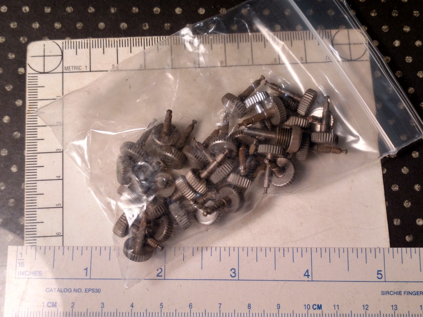 Antique Pocket Watch / Wristwatch Repair Part: Dollar Watch Stems & Crowns Westc