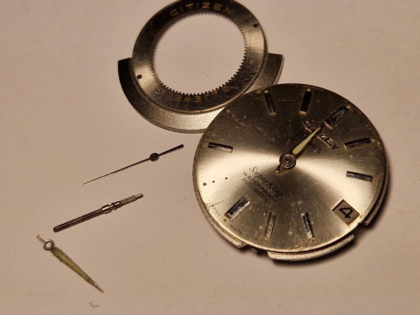 Citizen Super King superb watch movement 1121 includes dial as Project