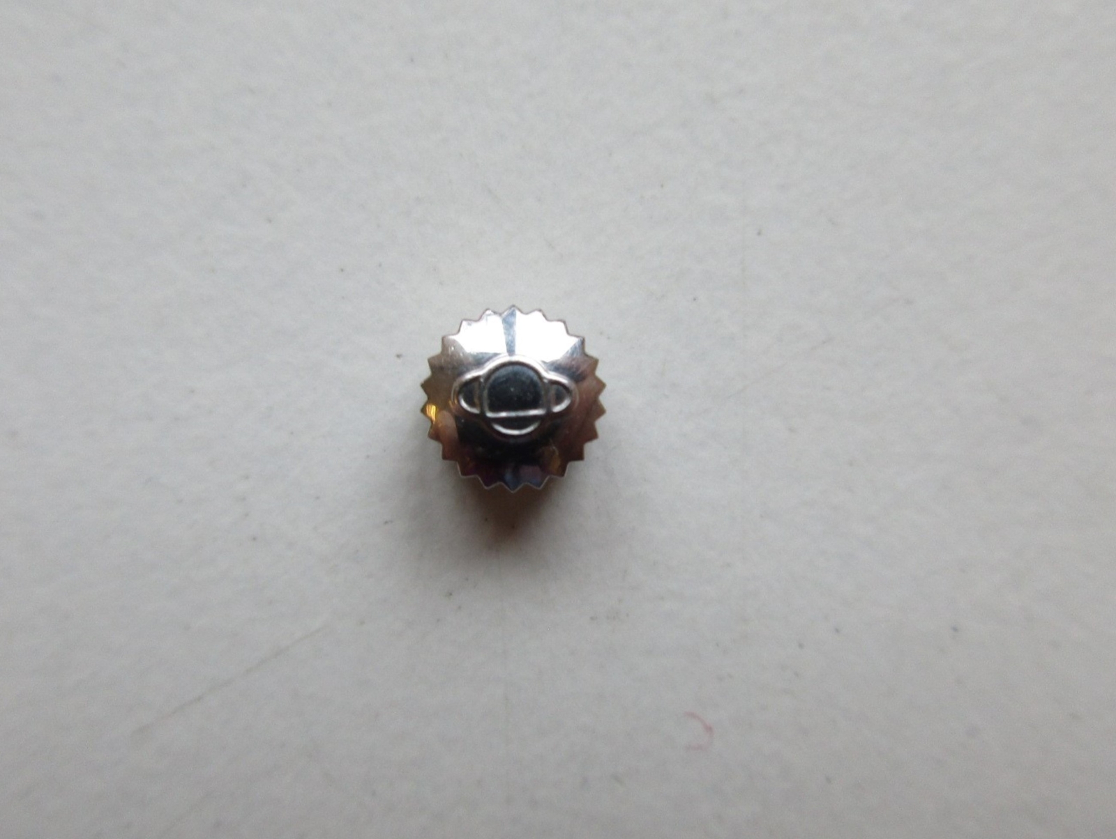 Enicar Swiss S/S watch crown ø 4.9 mm H 3.1 / 3.6 mm, stem thread 0.9 mm NOS