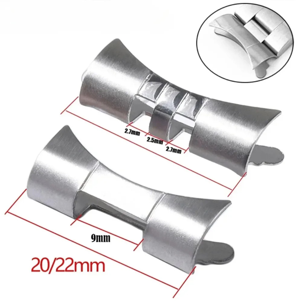 18/19/20/21/22mm Curved Flat End Adapter Jubilee Oyster Wristbelt Metal Link