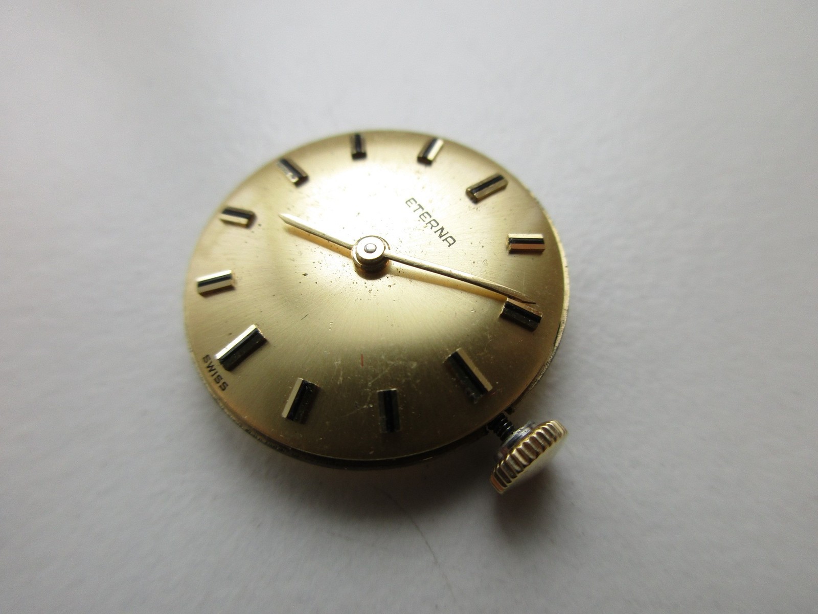 Eterna cal. 1418U Swiss vintage watch movement – running