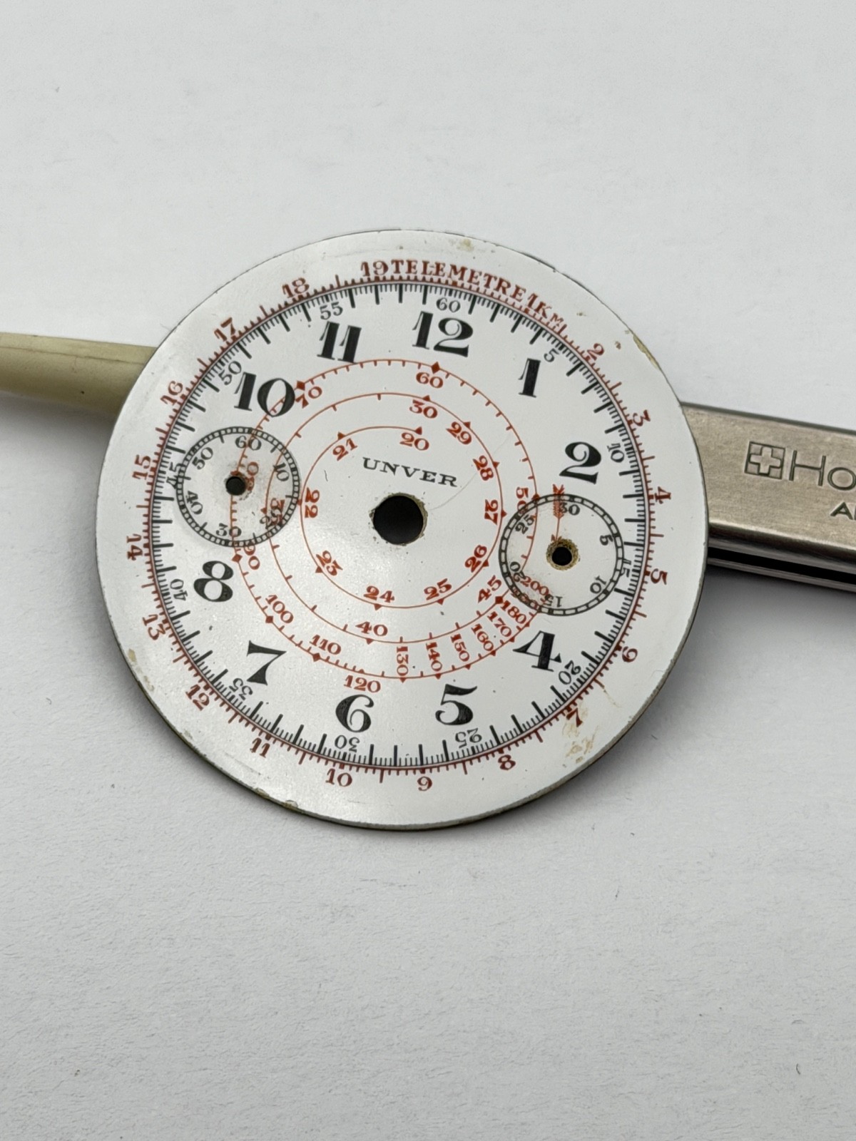 unver dial dial dial 35mm chronograph porcelain