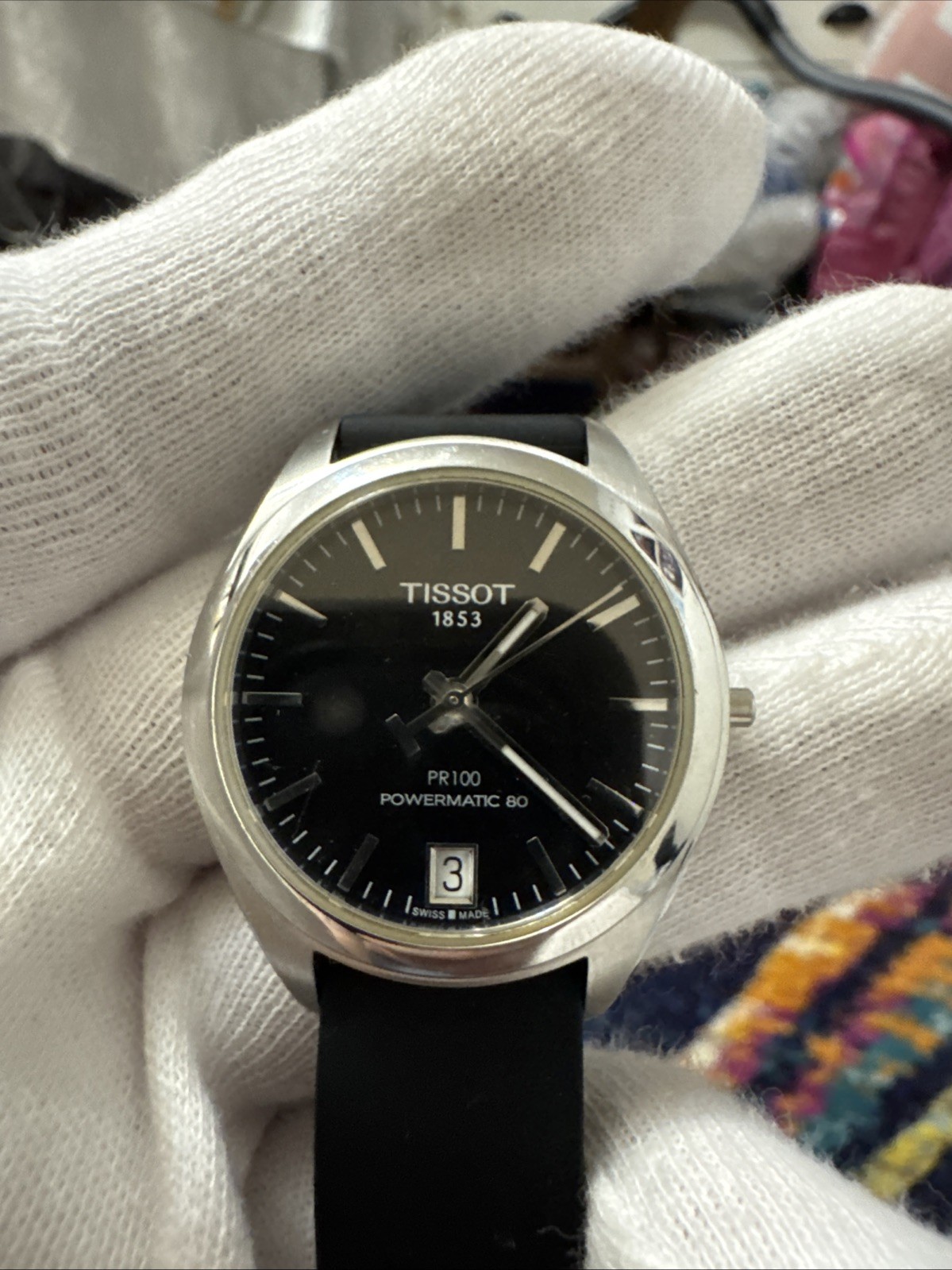 Tissot PR100 swiss automatic ladies watch missing crown