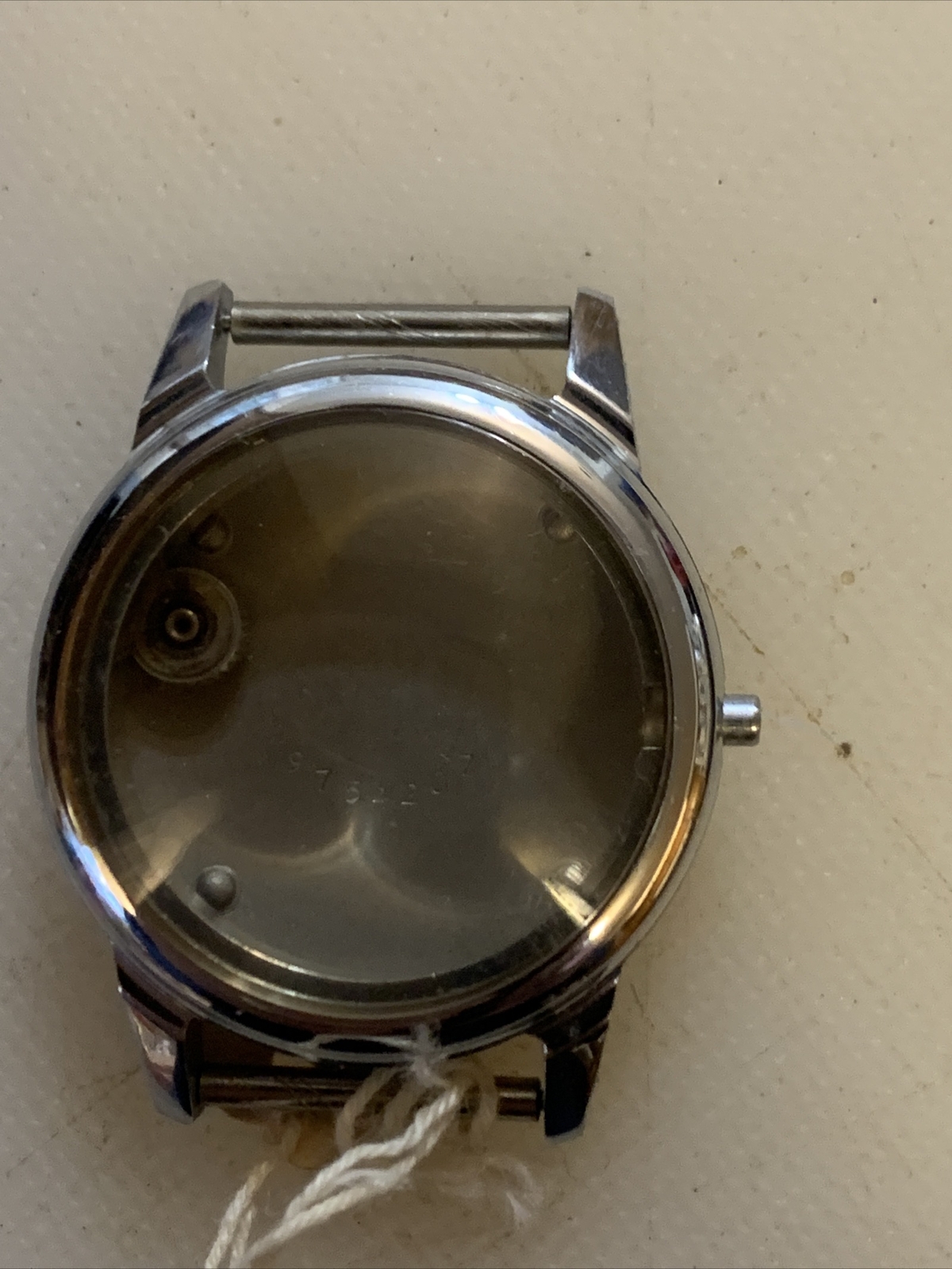 Whate Base Metal Gents Watch Case With Crystal And Crown