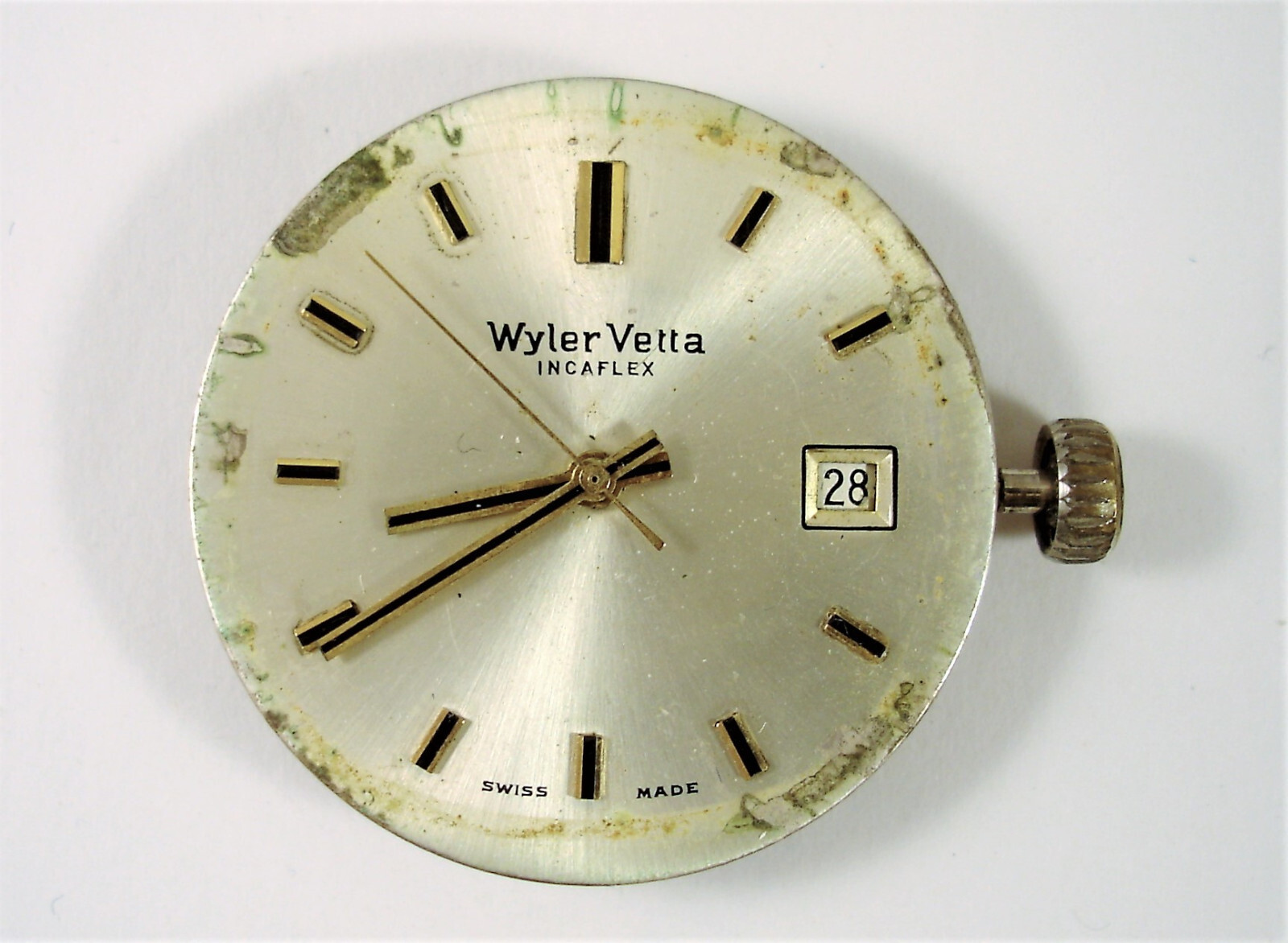 Vintage Wyler Peak Incaflex Automatic Movement Cal.WHA217 – ETA 2472 1970s