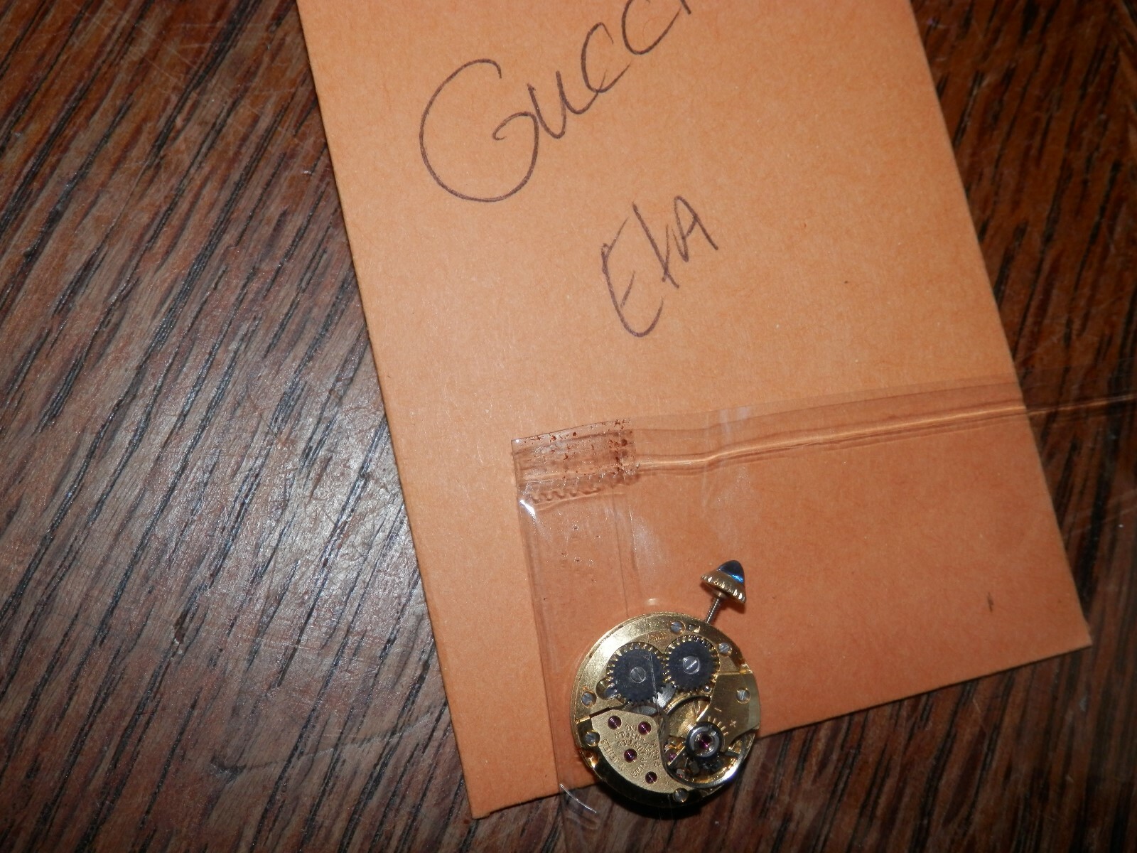 Gucci Watch Movement, Serviced and Sleeved, Vintage Watchmaker Estate Sale